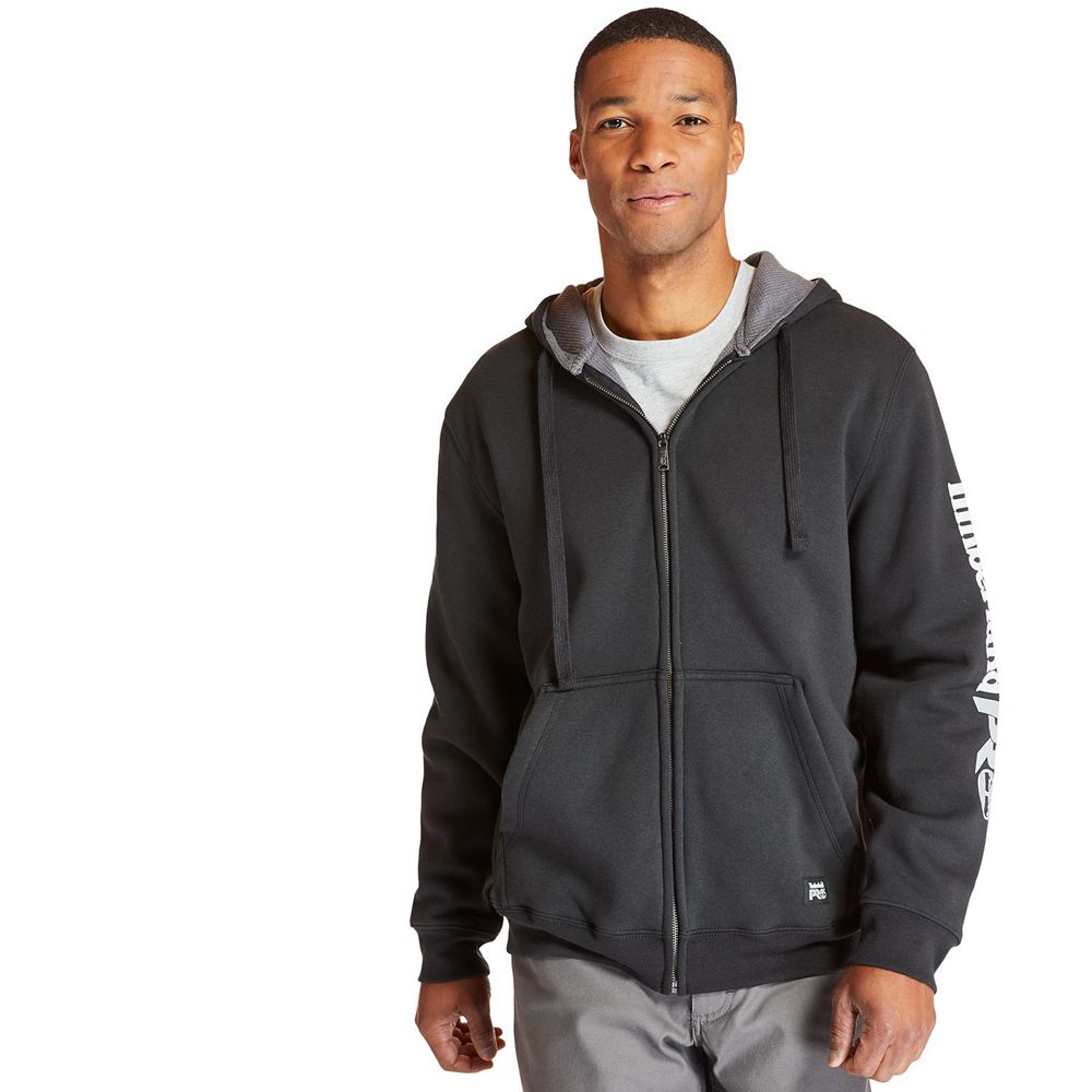 Sudadera Timberland Argentina Hombre - Pro® Hood Honcho Full-Zip Hoodie - Negras - MJEXDO-509